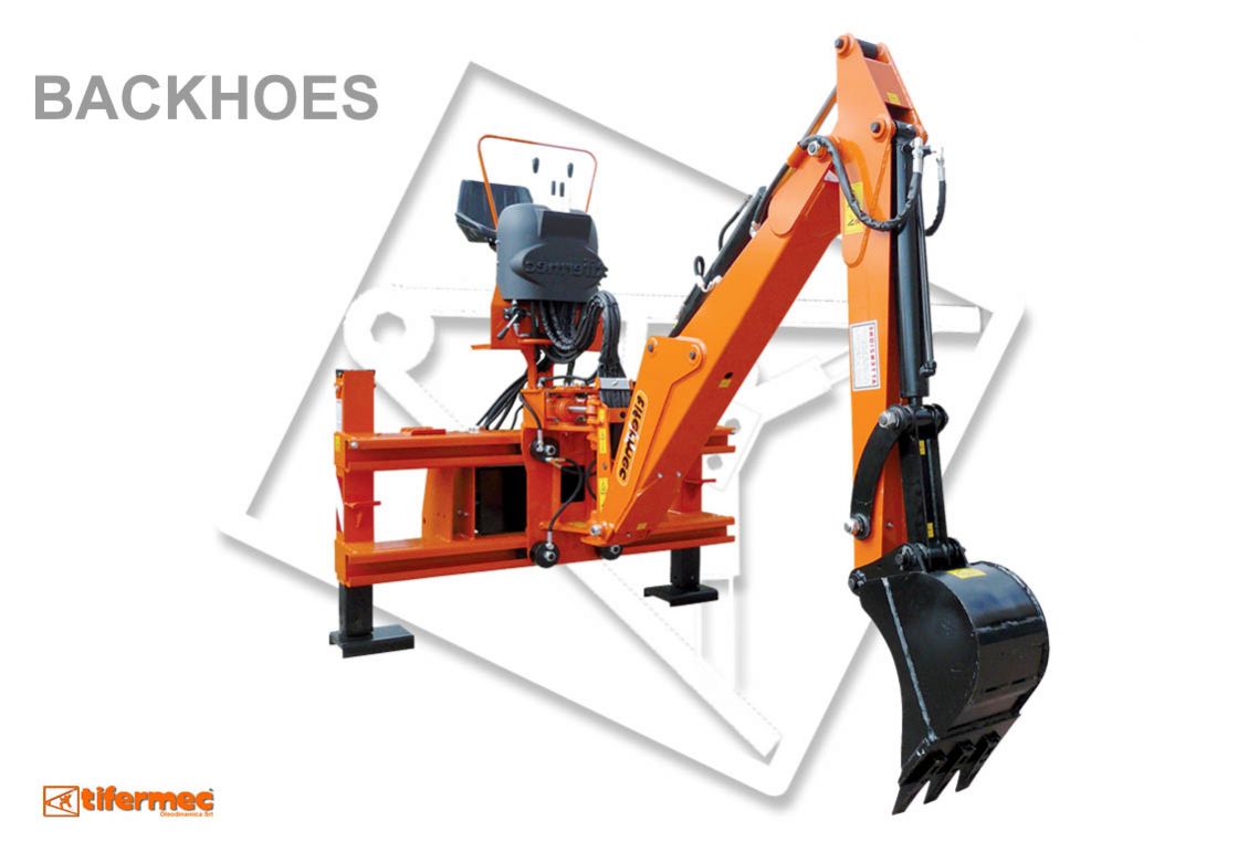 Tilfermec Backhoe á vinnuvélar